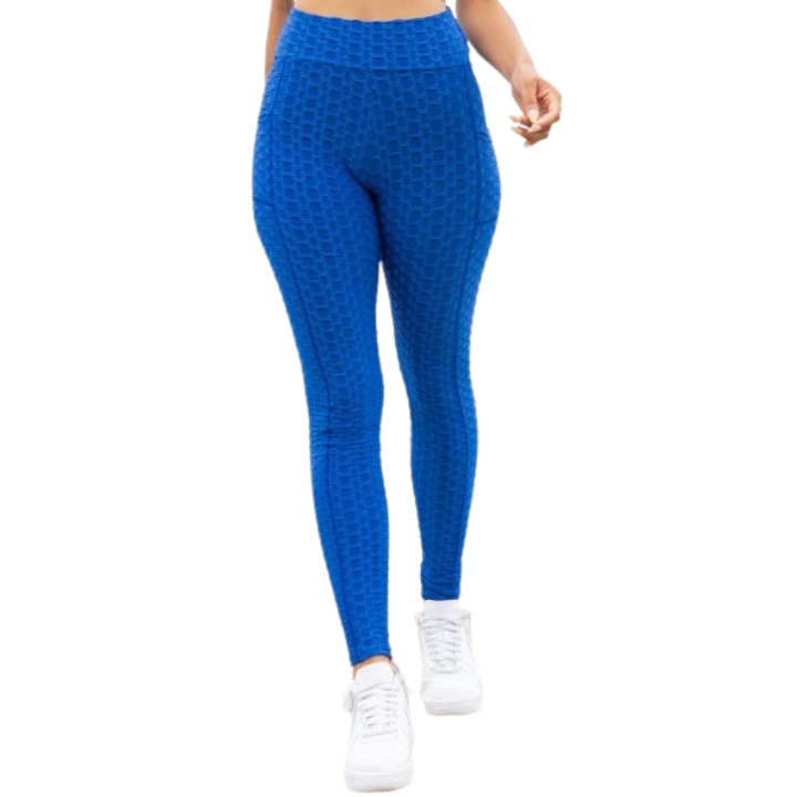 LEGGINGS HONEY COMB - BLUE